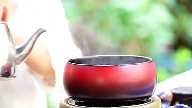 实拍中国茶艺注水高清视频视频的预览图